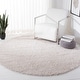 preview thumbnail 105 of 140, SAFAVIEH August Shag Solid 1.2-inch Thick Area Rug 4' Round - Beige