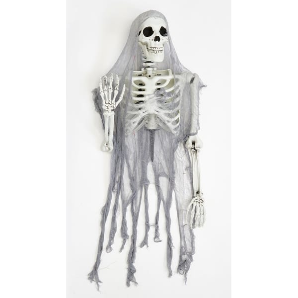 slide 2 of 3, 23" Halloween Skeleton Outdoor Groundbreaker Stake