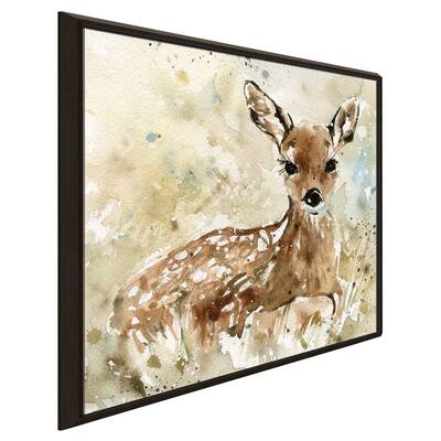 "Fawn In Spring" by Carol Robinson Print on Floating Canvas