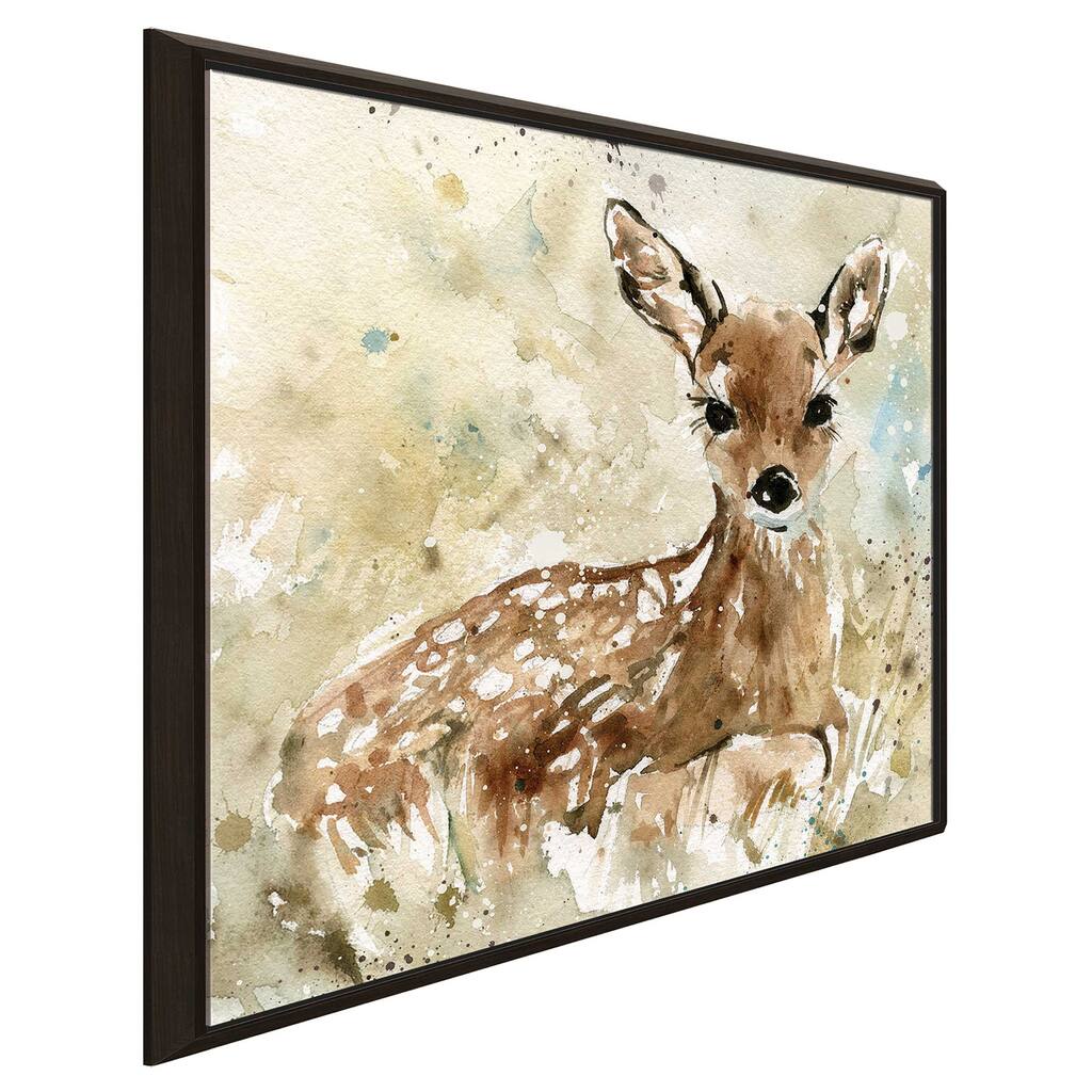 "Fawn In Spring" by Carol Robinson Print on Floating Canvas