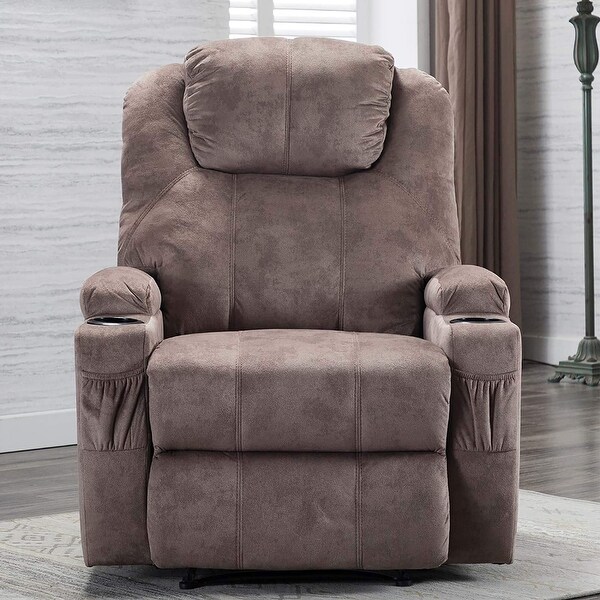 Recliner Chair with 2 Cup Holders, Manual Ergonomic ...
