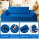 preview thumbnail 8 of 18, Costway 8 PCS Kids Play Sofa Set Modular Convertible Foam Folding - See Details
