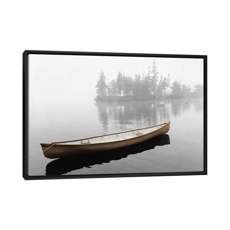 iCanvas "Lone Canoe" by Rig Studios Framed Canvas Print