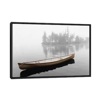 iCanvas "Lone Canoe" by Rig Studios Framed Canvas Print