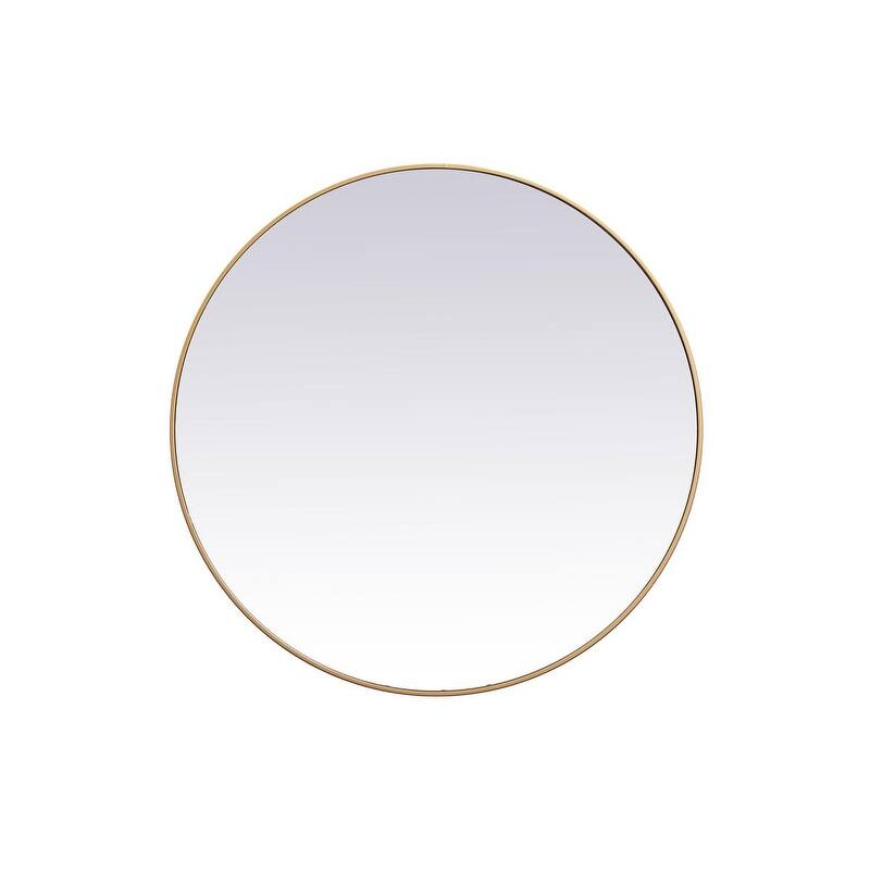 Carson Carrington Labbemala Metal Frame Round Mirror
