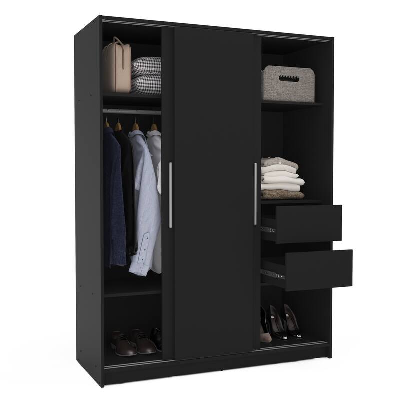 Polifurniture Denmark Bedroom Armoire with 3 Sliding Doors