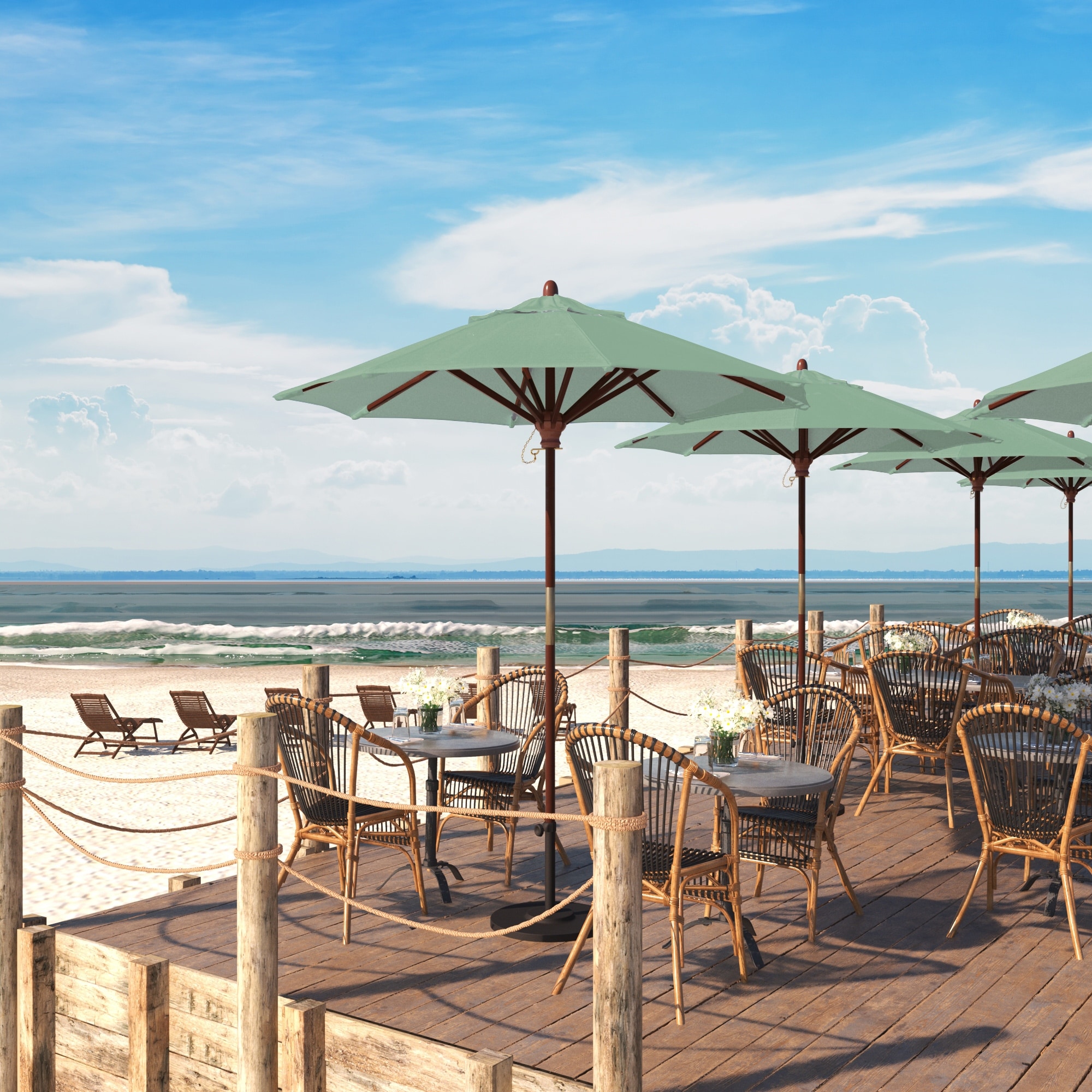 large wooden patio umbrellas The 2 reducing wind resistance for better stability.The durable polyester fabric is water SUPERJARE 13FT Outdoor Patio Umbrella