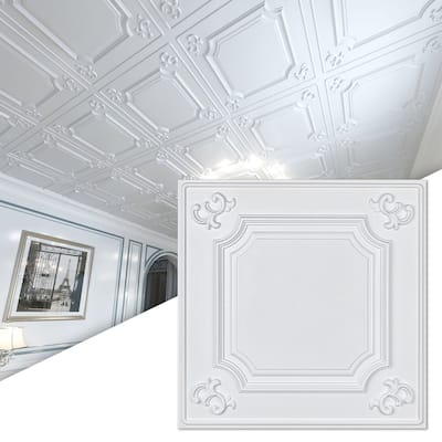 Art3d 2x2ft PVC Drop Ceiling Tiles,Lay-in Ceiling Tiles,Glue Up Ceiling Tiles