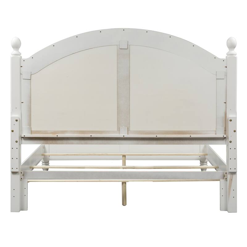 Summer House I Oyster White Poster Bed - King or Queen Option