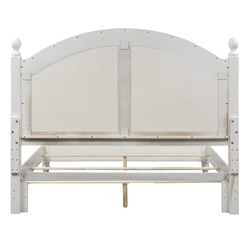 Summer House I Oyster White Queen Poster Headboard