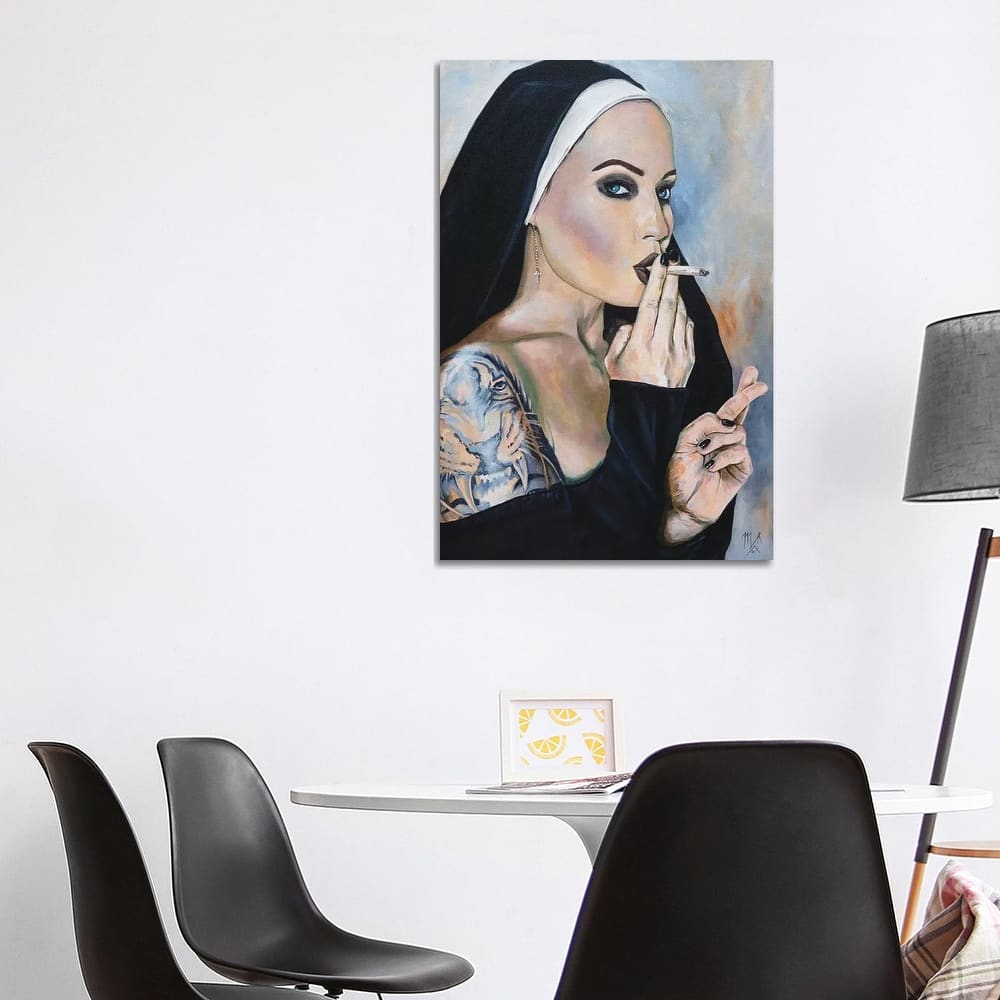 iCanvas "Wicked Nun 3" by Mark Fox Canvas Print