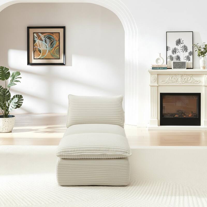 Modern corduroy cloud sofa, can be freely combined and has a comfortable sitting experience, suitable for modern living room