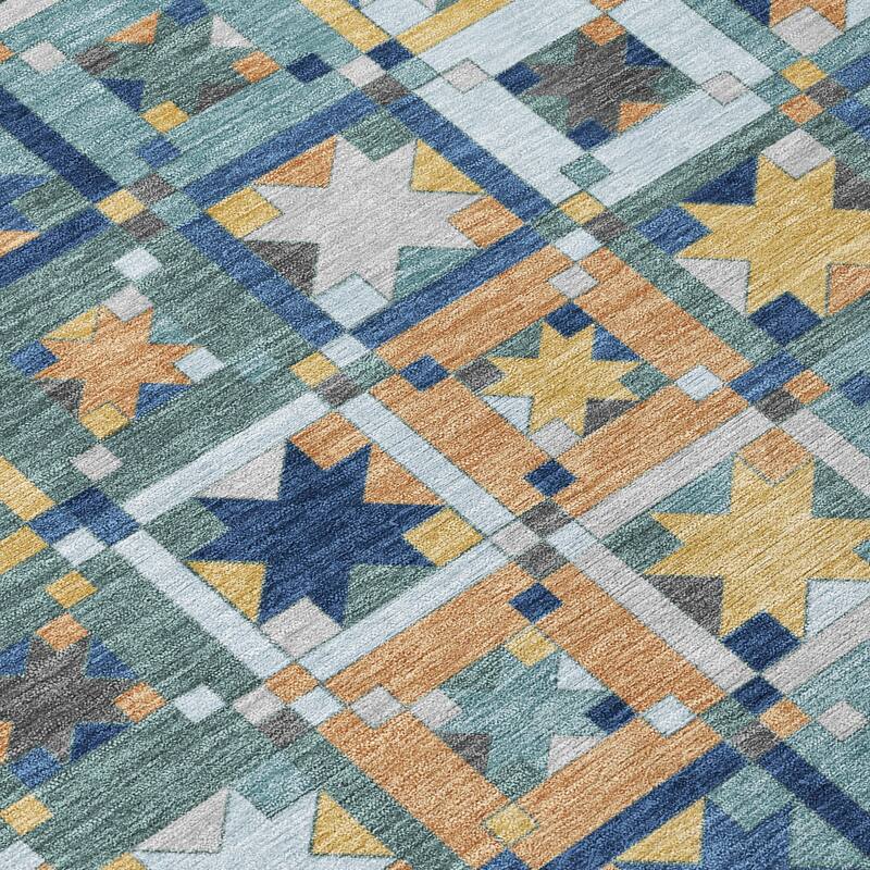 Machine Washable Indoor/ Outdoor Global Goddard Chantille Rug