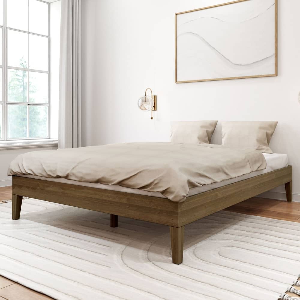 Plank and Beam Queen Size Minimalist Platform Bed