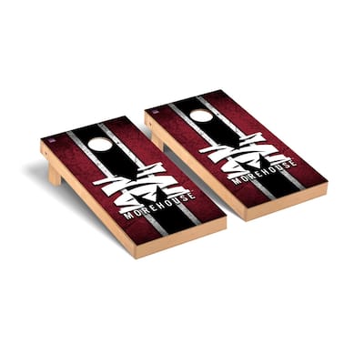 Morehouse Maroon Tigers Vintage Cornhole Board Set