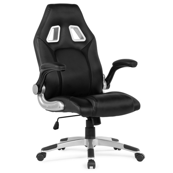 Shop Belleze Racing High Back Office Chair Faux Leather ...