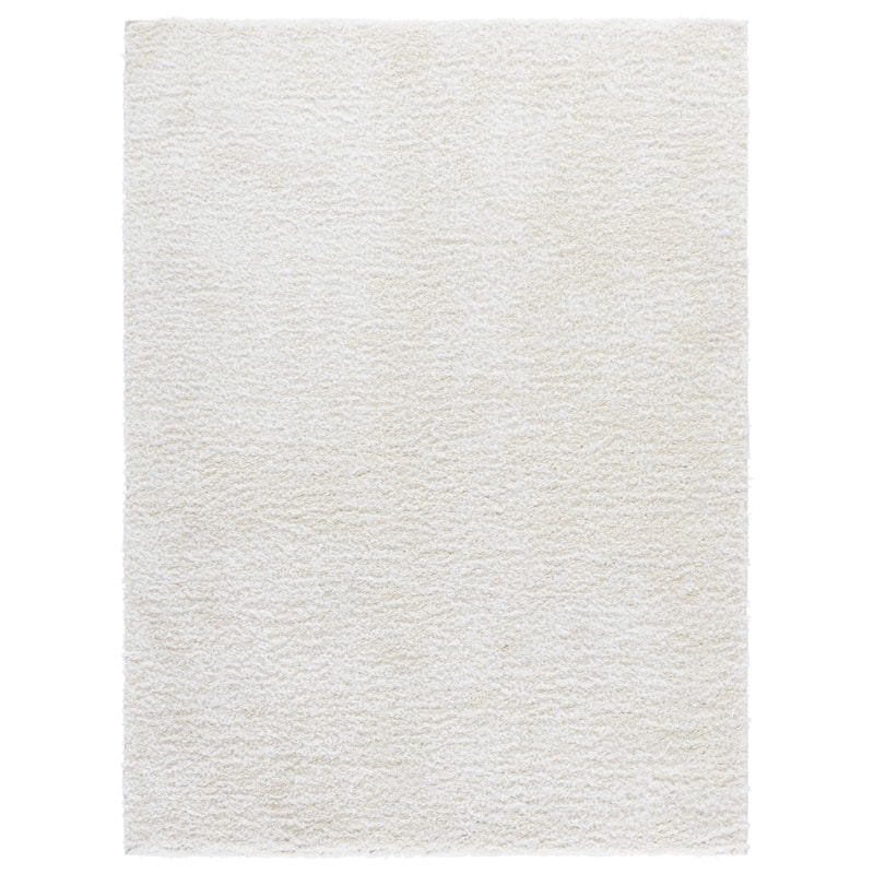 SAFAVIEH Everett Shag Rovena 1-inch Thick Rug - 5'3" x 7' - Ivory