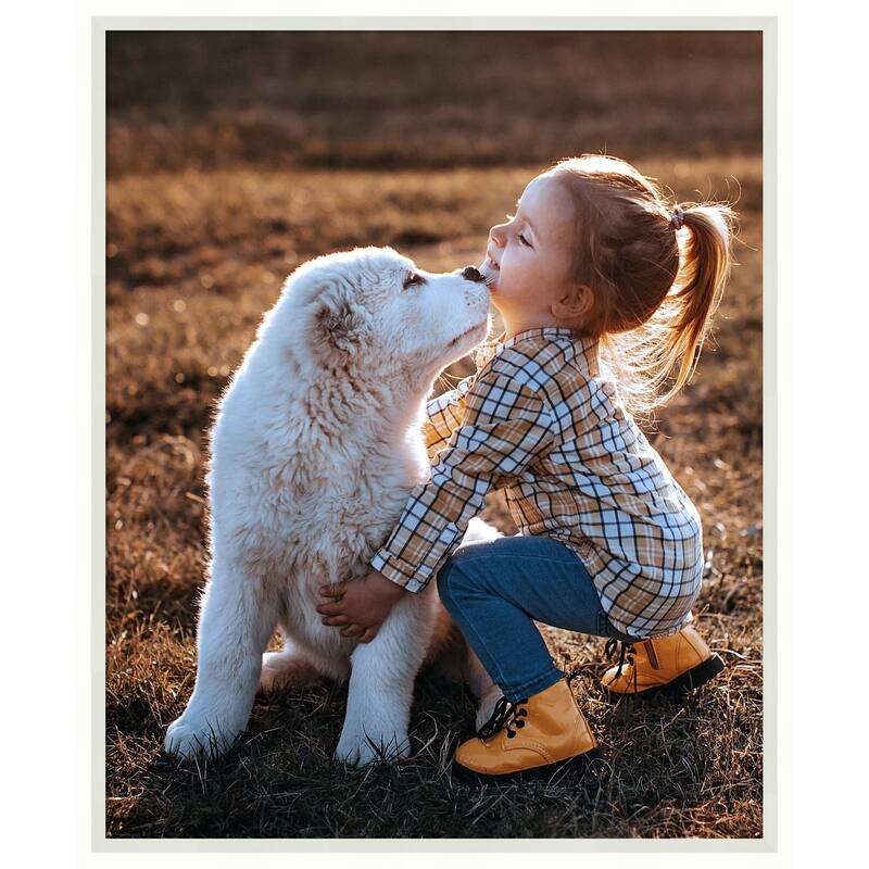 Lucie Black Framed Picture Frame, Photo Frame - 18x22 - Lucie White