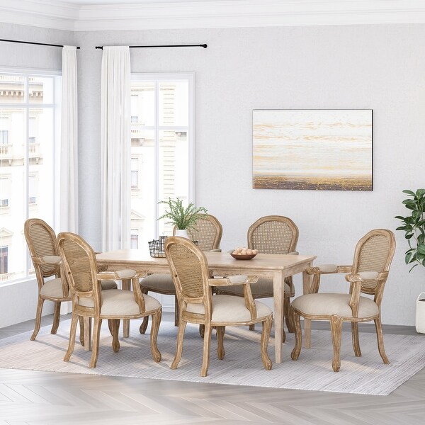 Cane upholstered dining chair cheap