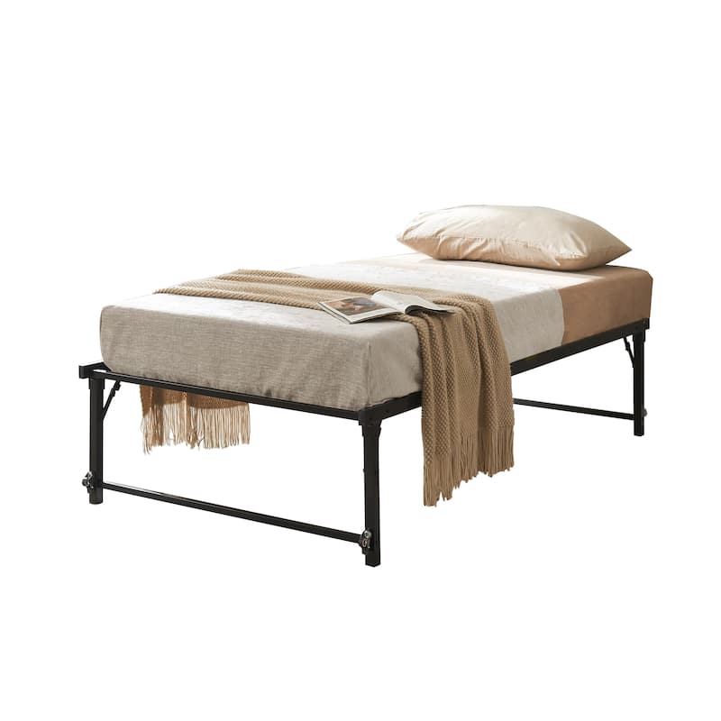 Amara Metal Lift-Up Trundle Bed with Wheels