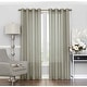 preview thumbnail 26 of 33, Eclipse Liberty Light-filtering Sheer Single Curtain Panel 63 Inches - Sage