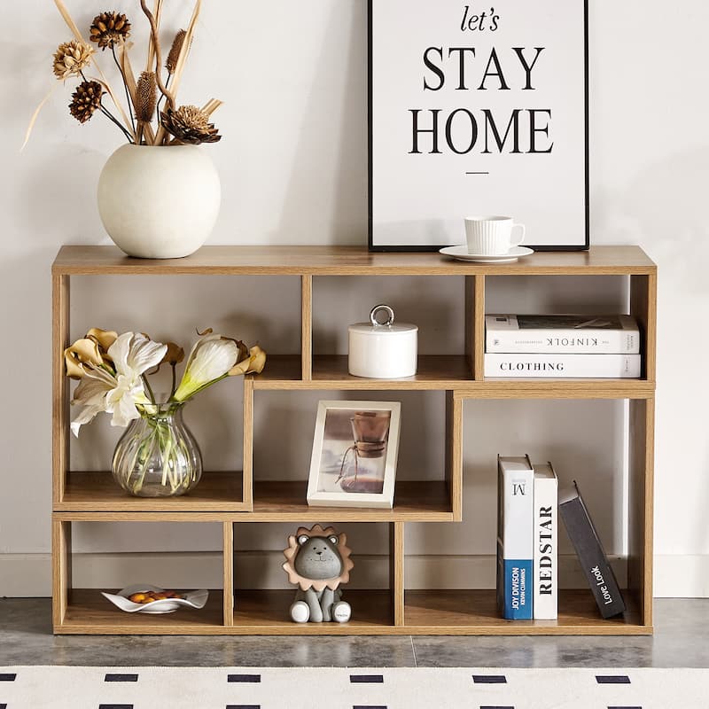 2-Piece Cube TV Stand - Modular L-Shaped Entertainment Center, Open Shelf Storage, Bookcase & Console