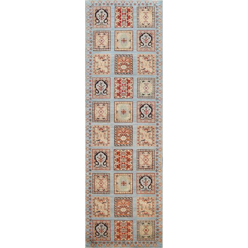 Garden Design Kazak Oriental Staircase Runner Rug Handmade Wool Carpet - 2'9" x 9'7"