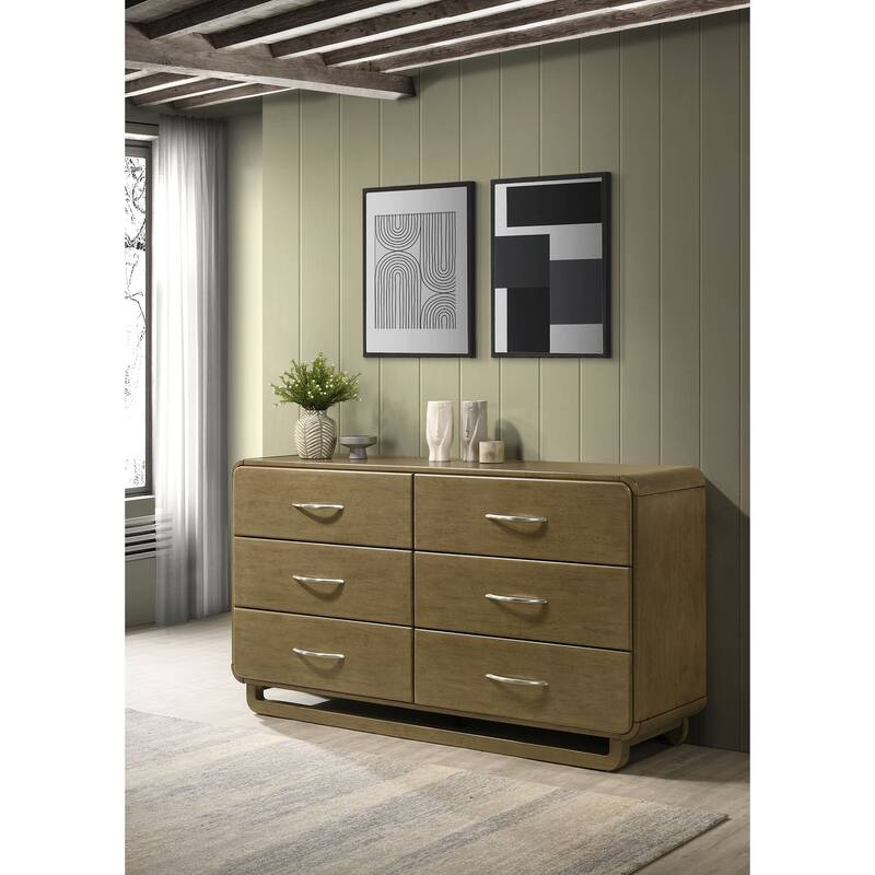 Tully Nutmeg 6-drawers Dresser