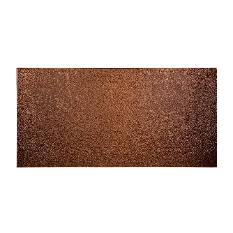 FASÄDE Hammered 4-foot x 8-foot PVC Wall Panel in Antique Bronze - 4 x 8