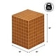 preview thumbnail 57 of 56, Callista Modern Ceramic Tiled Cube Side Table, Square Mosaic Pedestal Accent End Table for Living Room Bedroom - 14 X 14 X 18