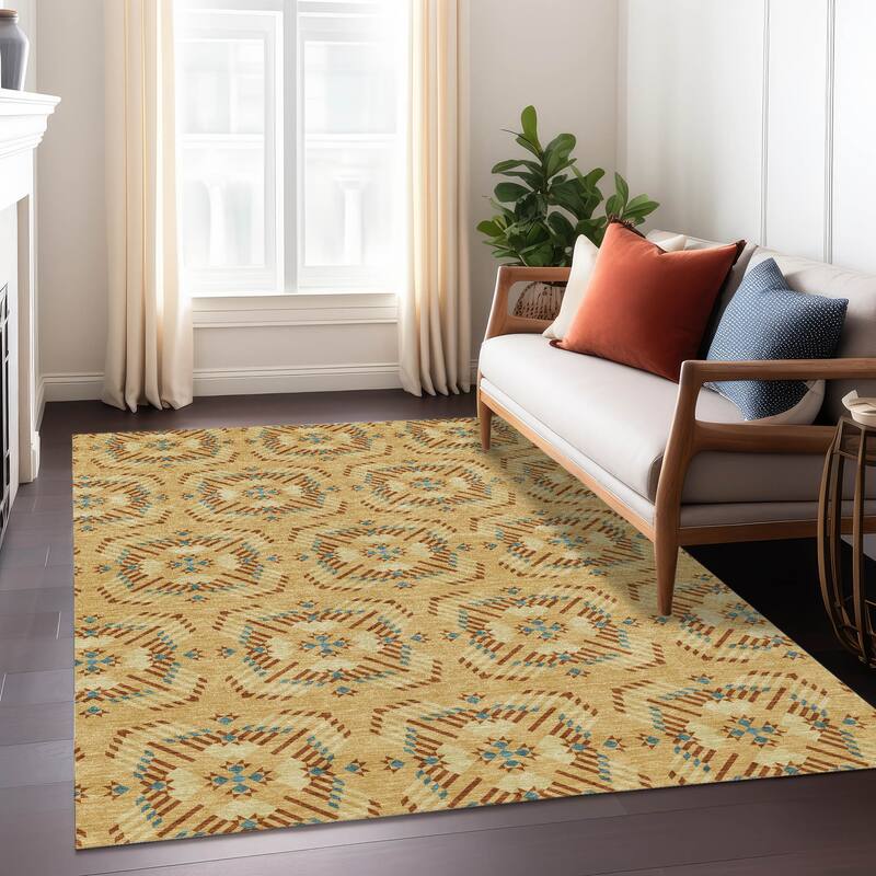 Machine Washable Indoor/ Outdoor Modern Frontenac Chantille Rug