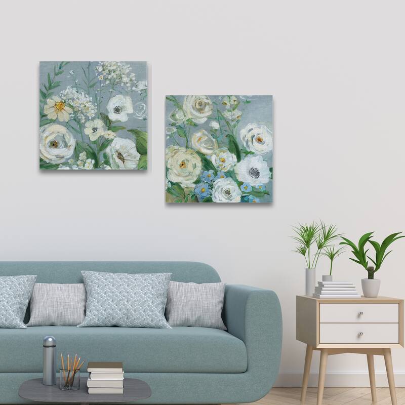 Painterly Garden I, II by Sally Swatland Canvas Art Prints