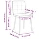 preview thumbnail 4 of 18, vidaXL Dining Chairs 2/4/6 pcs Black Velvet - 17.7" x 21.3" x 32.7"