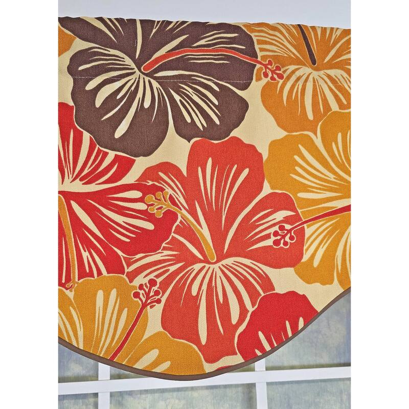 RLF Home Wild Hibiscus Cornice Valance