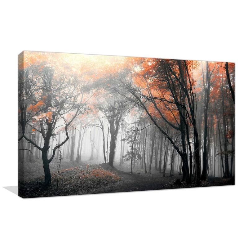 "Autumn Woods " by PhotoINC Studio Print on Canvas