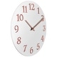 preview thumbnail 22 of 24, Infinity Instruments Vogue 12-inch Round Wall Clock - 12 x 1.25 x 12
