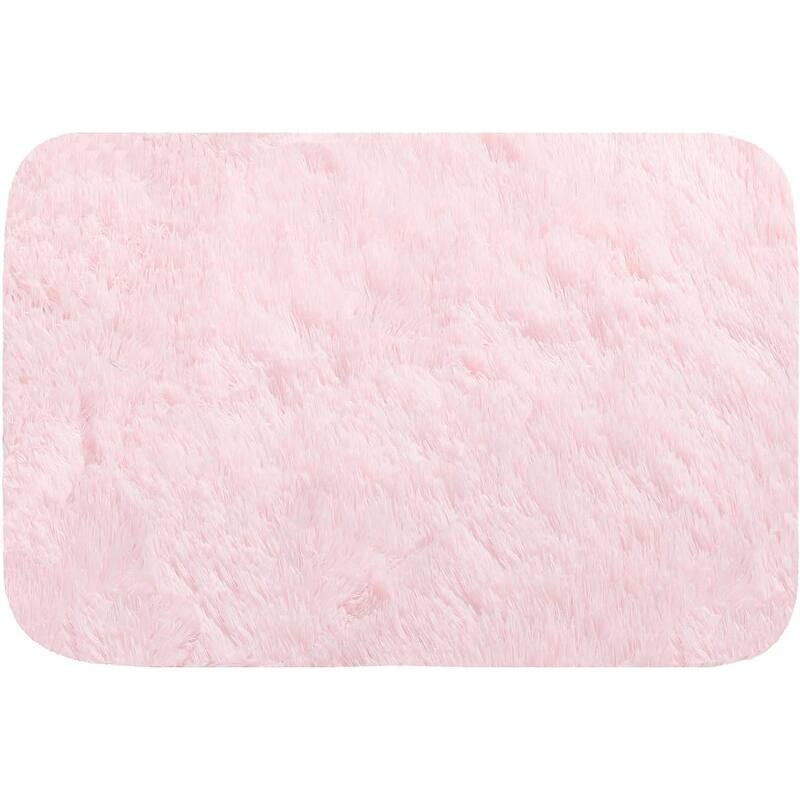 Area Rug for Bedroom Fluffy Doormat Soft Puppy Bed Mat, Pink Bed Bath
