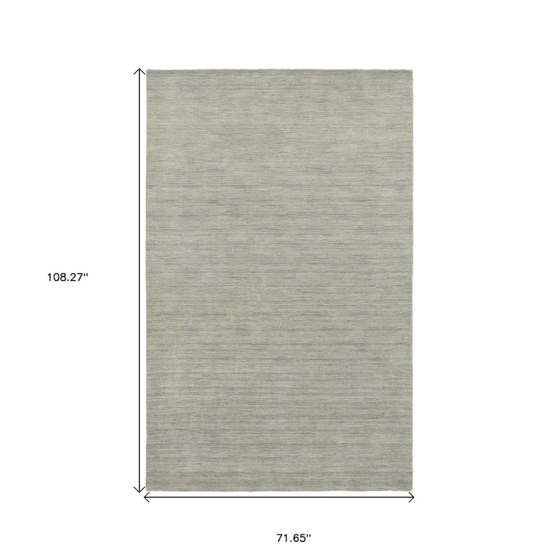 HomeRoots Solid Color Modern Rectangle Area Rug - 108.27 in. x 71.65 in. x 0.59 in.