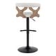 preview thumbnail 24 of 141, Carson Carrington Viby Adjustable Bar Stool with Rounded T Footrest (Set of 2)