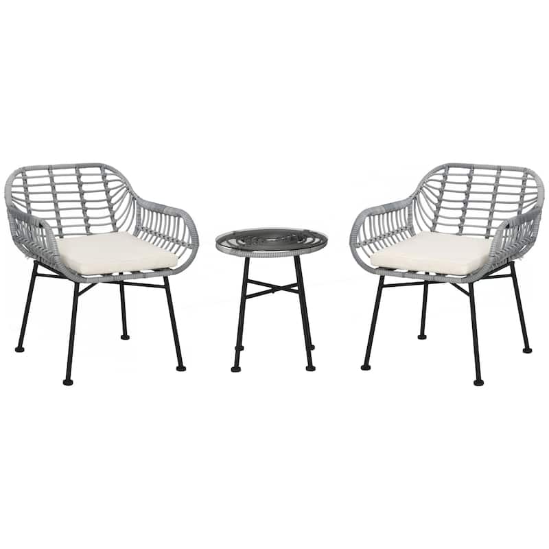 PE Rattan Wicker Table and Chairs