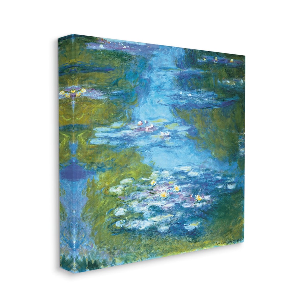 Stupell Classical Water Lilies Painting Detail Traditional Monet Canvas Wall Art