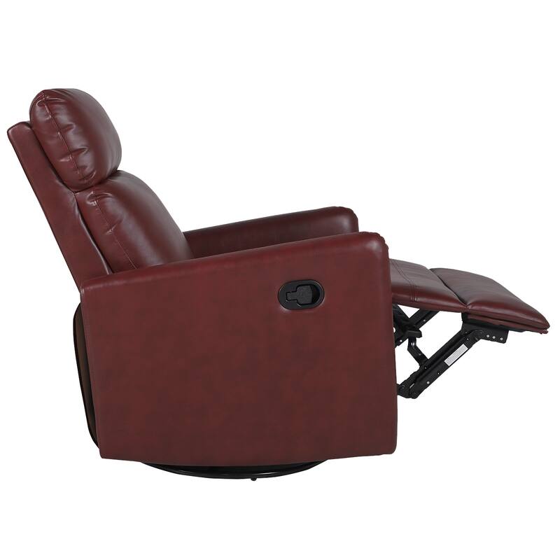 Lyle Manual Swivel Recliner with Metal Base