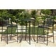 preview thumbnail 2 of 1, Mandalay 3-Piece Outdoor Iron Bar Bistro Set (Set of 3)