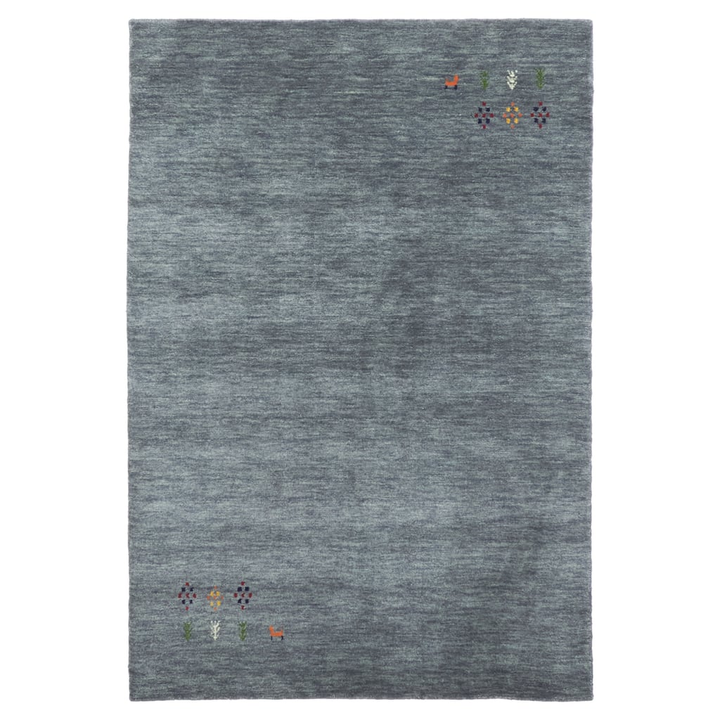 ECARPETGALLERY Hand Loomed Kashkuli Gabbeh Grey Wool Rug - 3'10 x 5'8