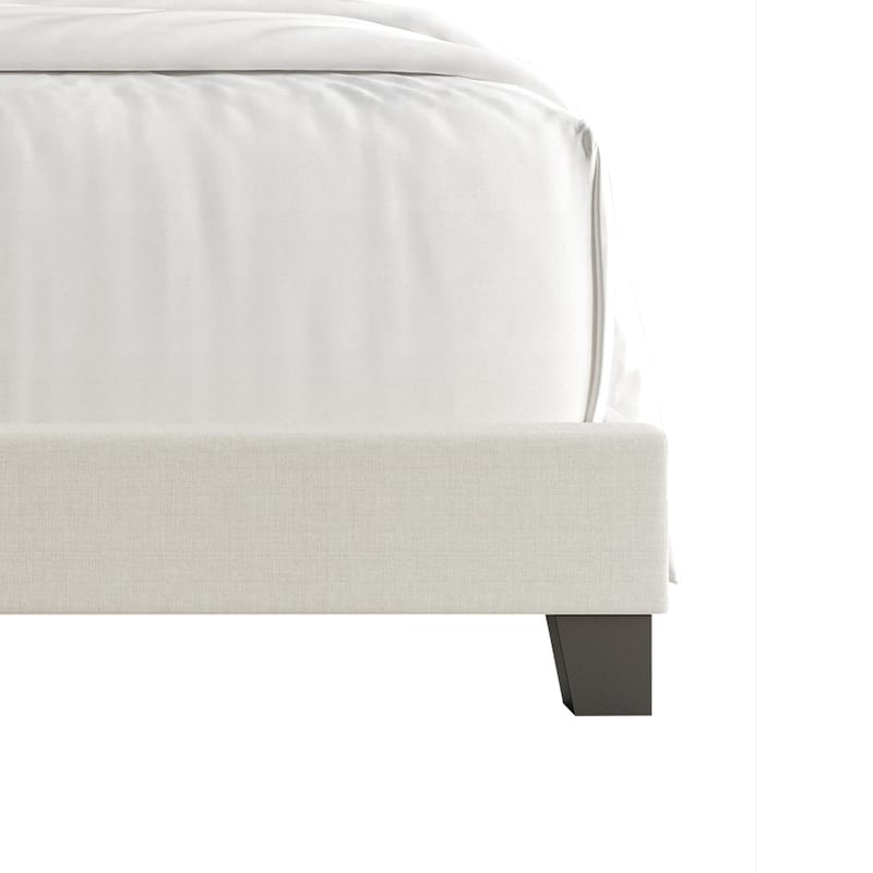 CraftPorch Simple and Clean Linen Upholstered Bed