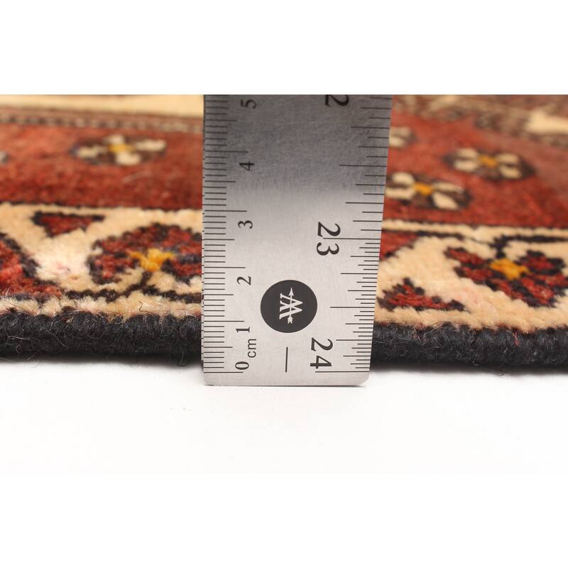 ECARPETGALLERY Hand-knotted Andelz Dark Red Wool Rug - 2'8 x 8'2