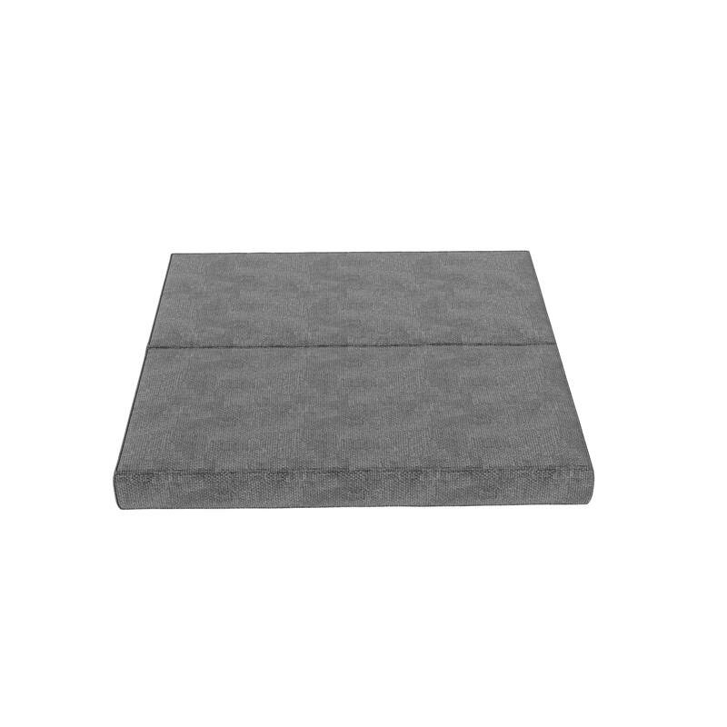 80" Convertible Couch Bed with Removable Cushions and Pillows, 3-Seat Folding Floor Couch & King Size Bed Mattress