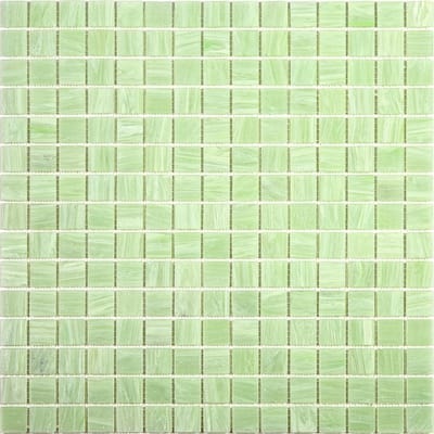 Apollo tile 12" x 12" Celestial Glossy Tea Green Glass Tile (20 sq ft/case) - 20 Pack