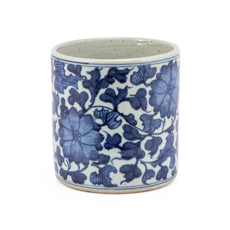 Dynasty Orchid Pot Twisted Peony Motif