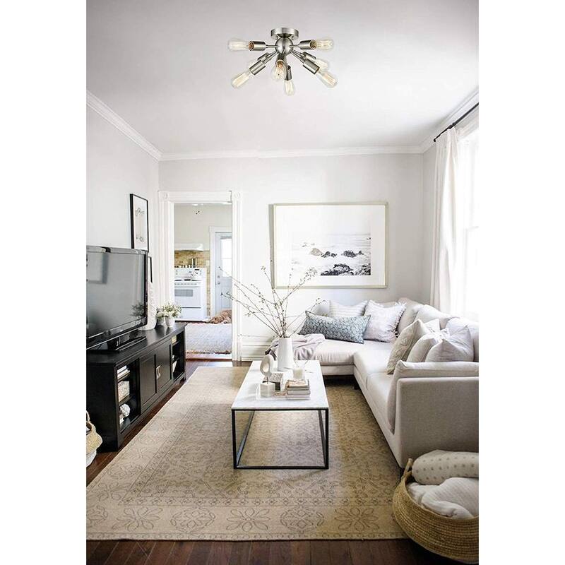Firenze Sputnik Sphere Chandelier 8-Light Flush Mount Ceiling Light